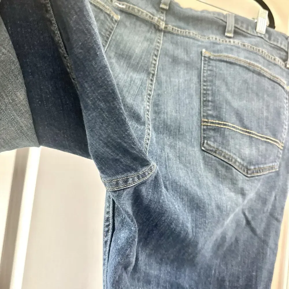 Foundry Supply Co Mens Jeans 50x32 Flex Denim Blue Straight Leg Big Tall Stretch